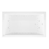 Universal Tubs Sapphire 5 ft. Rectangular Drop-in Whirlpool and Air Bath Tub in White, Left Drain (59.375 in. L x 35.5 in. W)