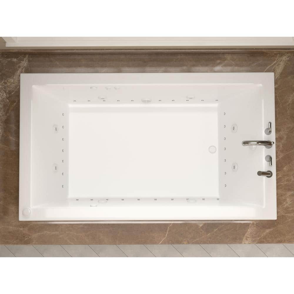 Universal Tubs Sapphire 5.5 ft. Rectangular Drop-in Whirlpool and Air Bath Tub in White (66 x 35.625 x 23 in)