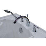Universal Tubs Nova Heated Wheelchair Accessible 4.5 ft. Walk-In Whirlpool Bathtub in White with Chrome Trim