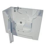 Universal Tubs Nova Heated Wheelchair Accessible 5 ft. Walk-In Air Jetted Tub, White, Chrome Trim, Left Drain