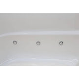 Universal Tubs Nova Heated 5 ft. Walk-In Air and Whirlpool Jetted Tub in White with Chrome Trim, Right Drain