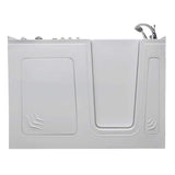 Universal Tubs Nova Heated 5 ft. Walk-In Air and Whirlpool Jetted Tub in White with Chrome Trim, Right Drain