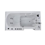 Universal Tubs Nova Heated 5 ft. Walk-In Air and Whirlpool Jetted Tub in White with Chrome Trim, Right Drain