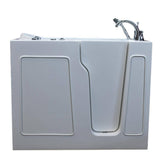 Universal Tubs 45.75 in. Walk-In Whirlpool Bathtub, Right-Drain, in White with 1.6 GPF Single-Flush Toilet