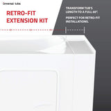 Universal Tubs HD Series 26 in. x 46 in. Right Drain Quick-Fill Walk-In Soaking Bathtub in White