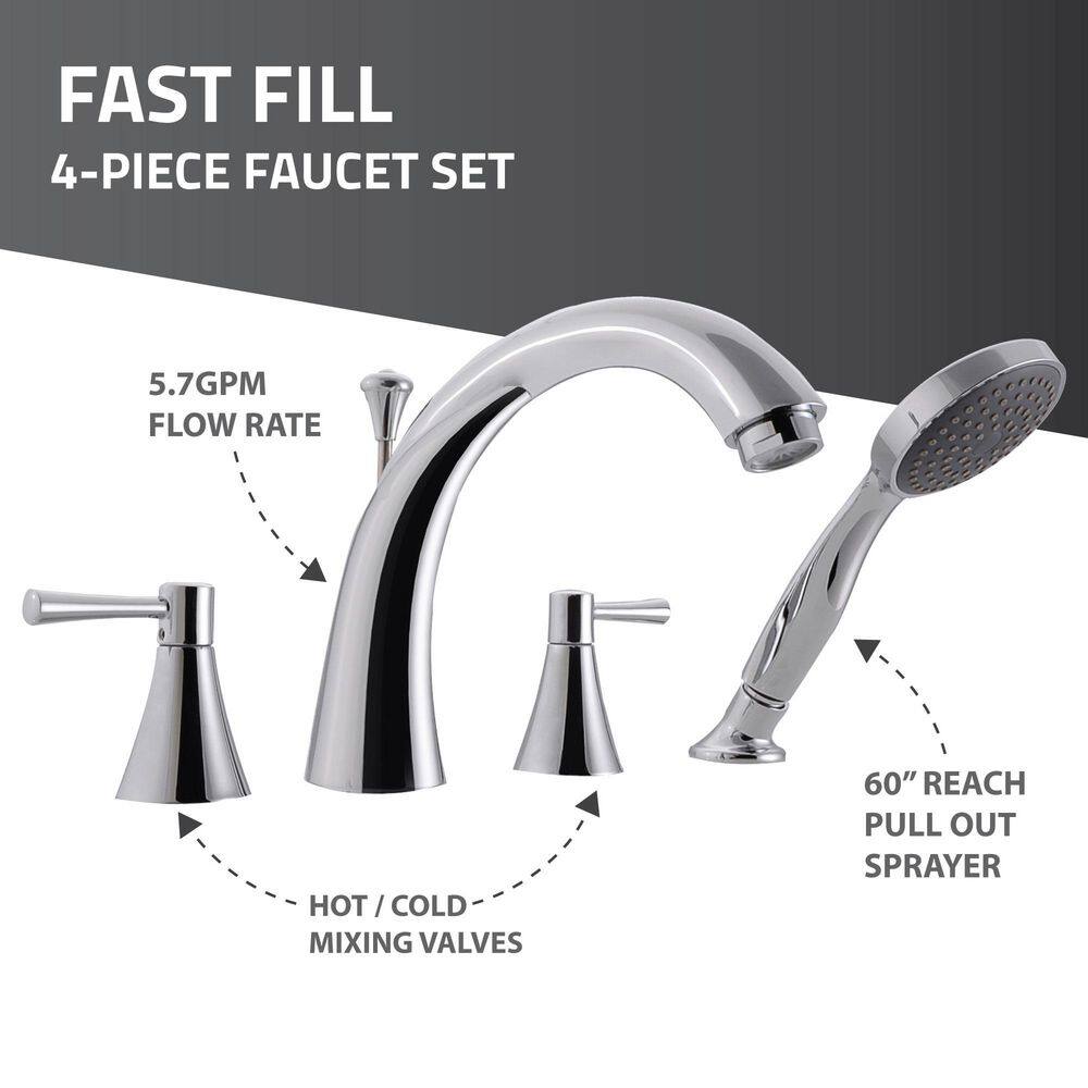 Universal Tubs HD Series 53 in. Right-Drain Quick Fill Walk-In Whirlpool Bathtub with Powered Fast Drain, White