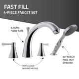 Universal Tubs HD Series 53 in. Right-Drain Quick Fill Walk-In Whirlpool Bathtub with Powered Fast Drain, White