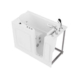 Universal Tubs HD Series 53 in. Right-Drain Quick Fill Walk-In Whirlpool Bathtub with Powered Fast Drain, White
