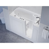 Universal Tubs HD Series 53 in. Right-Drain Quick Fill Walk-In Whirlpool Bathtub with Powered Fast Drain, White
