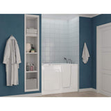 Universal Tubs Safe Premier 52.3 in. x 60 in. x 30 in. Right Drain Walk-in Air and Whirlpool Bathtub in White