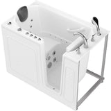 Universal Tubs Safe Premier 52.3 in. x 60 in. x 30 in. Right Drain Walk-in Air and Whirlpool Bathtub in White