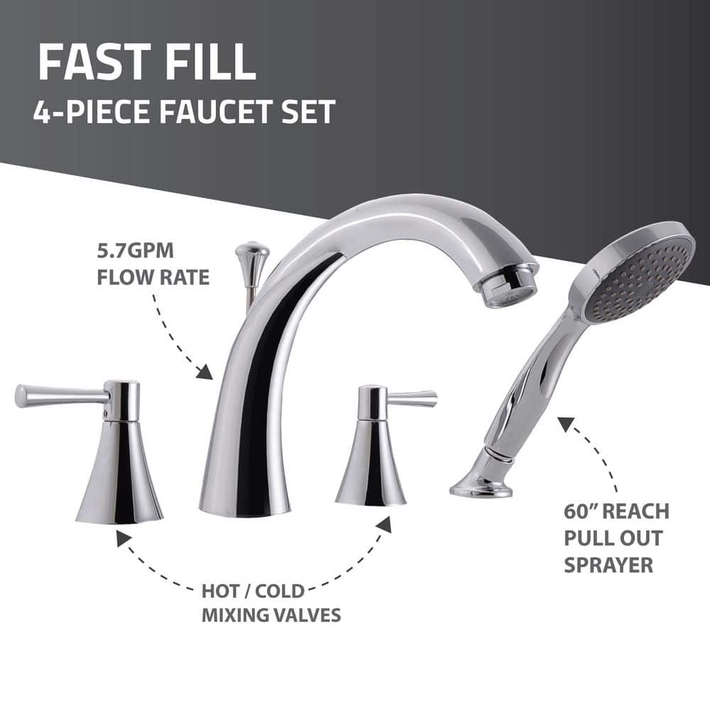 Universal Tubs HD Series 54 in. Left Drain Quick Fill Walk-In Whirlpool Bath Tub with Powered Fast Drain in White