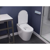 Universal Tubs HD Series 60 in. Left-Drain Walk-In Whirlpool Bathtub in White with 1.28 GPF Smart Toilet Combo