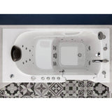 Universal Tubs Safe Premier 59 in. x 30 in. Right-Drain Walk-In Air & Whirlpool Bathtub in White with Fast Fill Faucet