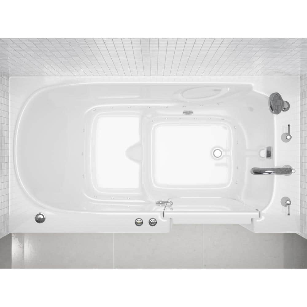 Universal Tubs HD Series 32 in. x 60 in. Right-Drain Quick-Fill Walk-In Air Tub in White