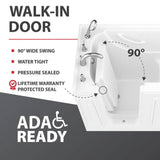Universal Tubs HD Series 32 in. x 60 in. Right-Drain Quick-Fill Walk-In Air Tub in White
