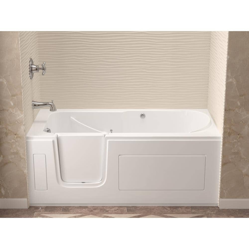 Universal Tubs HD Series 30 in. x 60 in. Left Drain Step-In Walk-In Air Tub in White