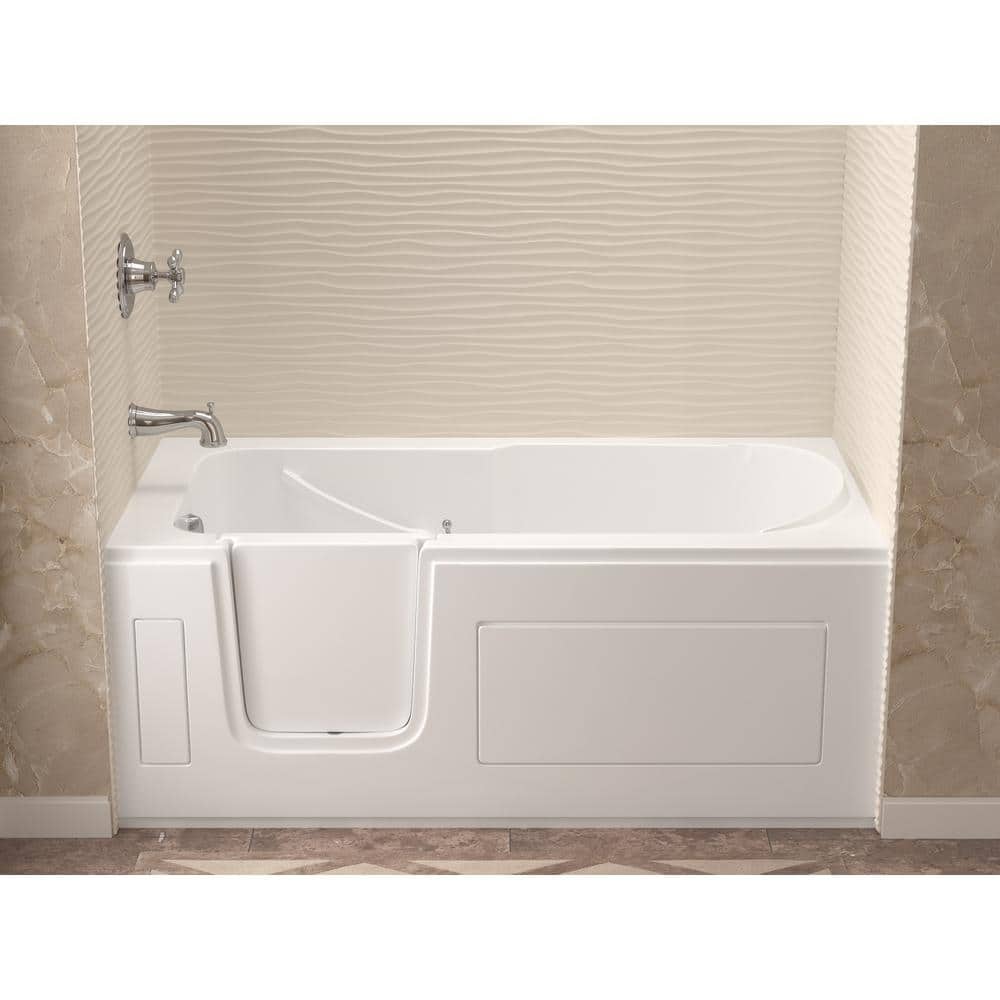 Universal Tubs HD Series 32 in. x 60 in. Right Drain Quick Fill Walk-In Soaking Bathtub in White