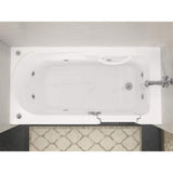 Universal Tubs Nova Heated Step-In 5 ft. Walk-In Whirlpool Bathtub in White with Chrome Trim