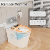 UPIKER Smart Single Flush Round Toilet with Heated Seat & Auto Functions, White