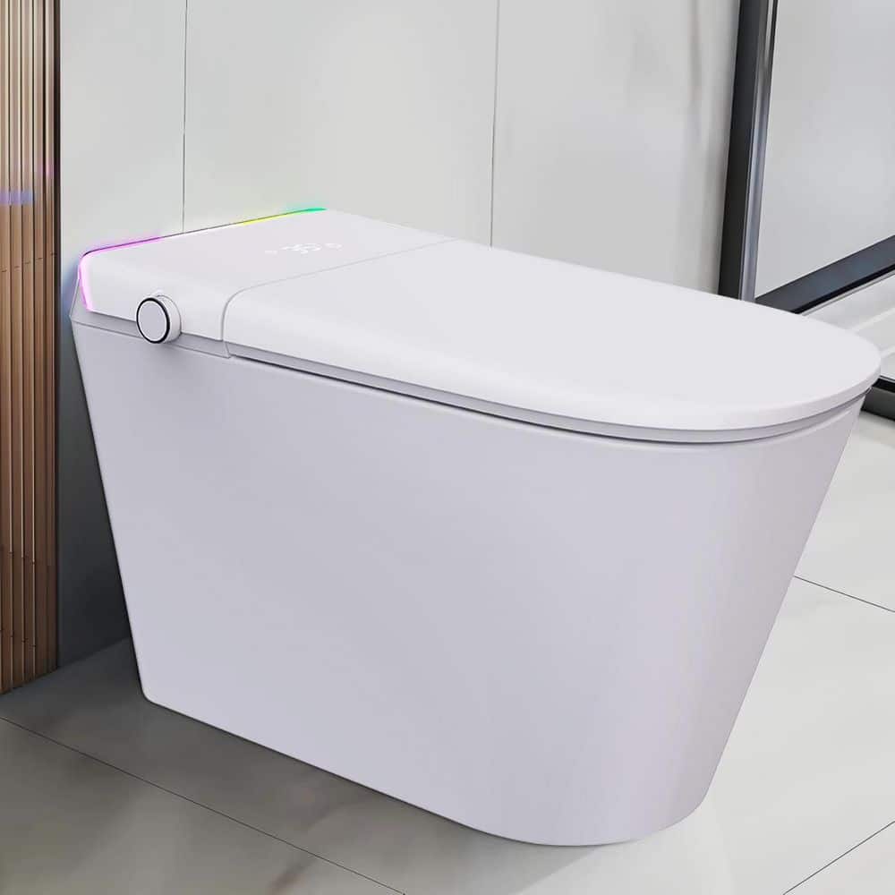 UPIKER 12" 1-piece Smart Elongated Toilet with Heated Seat and Auto Flush