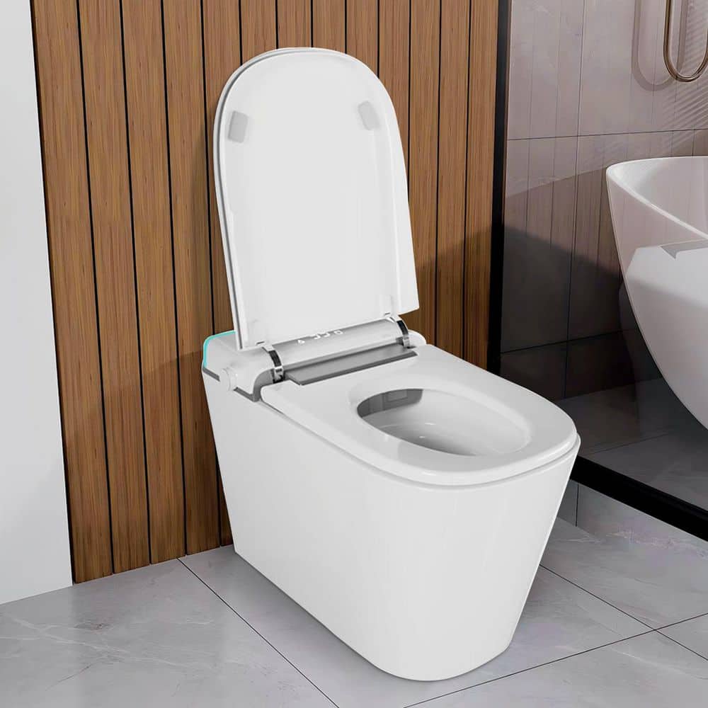 UPIKER 12" 1-piece Smart Elongated Toilet with Heated Seat and Auto Flush