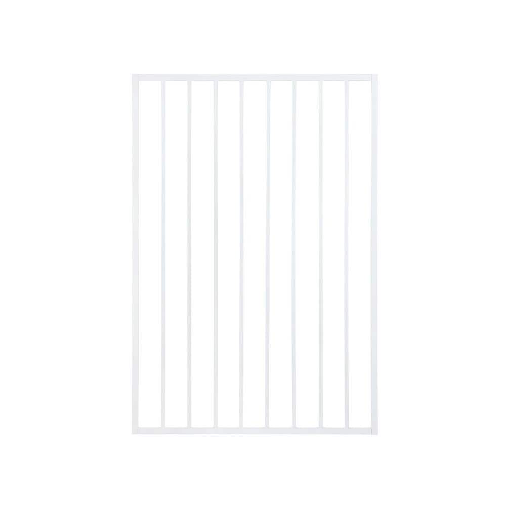 US Door and Fence Pro Series 3 ft. x 5 ft. White Steel Fence Gate