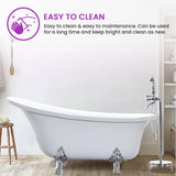 Vanity Art Pantin 69 in. Acrylic Clawfoot Freestanding Bathtub in White