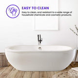 Vanity Art Rennes 71 in. Acrylic Flatbottom Center Bathtub in White