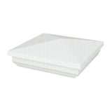 Veranda 5 in. x 5 in. White Vinyl New England Fence Post Cap