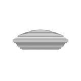 Veranda 4 in. x 4 in. White New England Post Cap with Glue