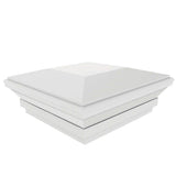 Veranda 4 in. x 4 in. White Contemporary Post Cap with Glue