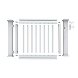 Veranda 36 in. to 48 in. Traditional White PolyComposite Rail Gate Kit
