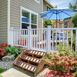 Veranda 36 in. to 48 in. Traditional White PolyComposite Rail Gate Kit