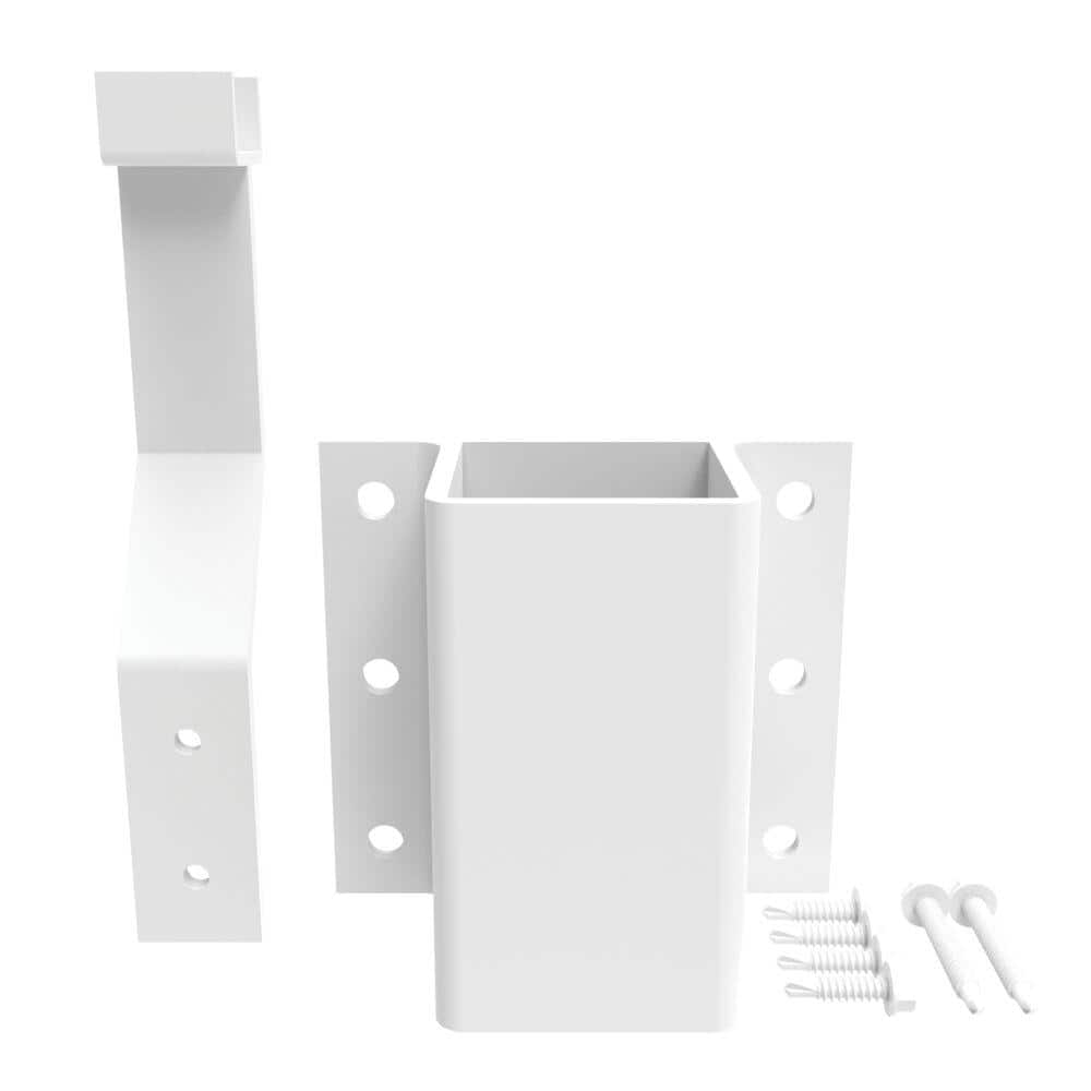 Veranda Aluminum Rail Fascia Mount Mid Bracket W