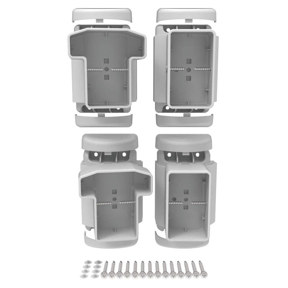 Veranda T-Rail Vinyl Railing Level Angle Bracket Kit