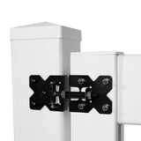 Veranda 3.5 ft. x 6 ft. White Vinyl Windham Privacy Fence Gate