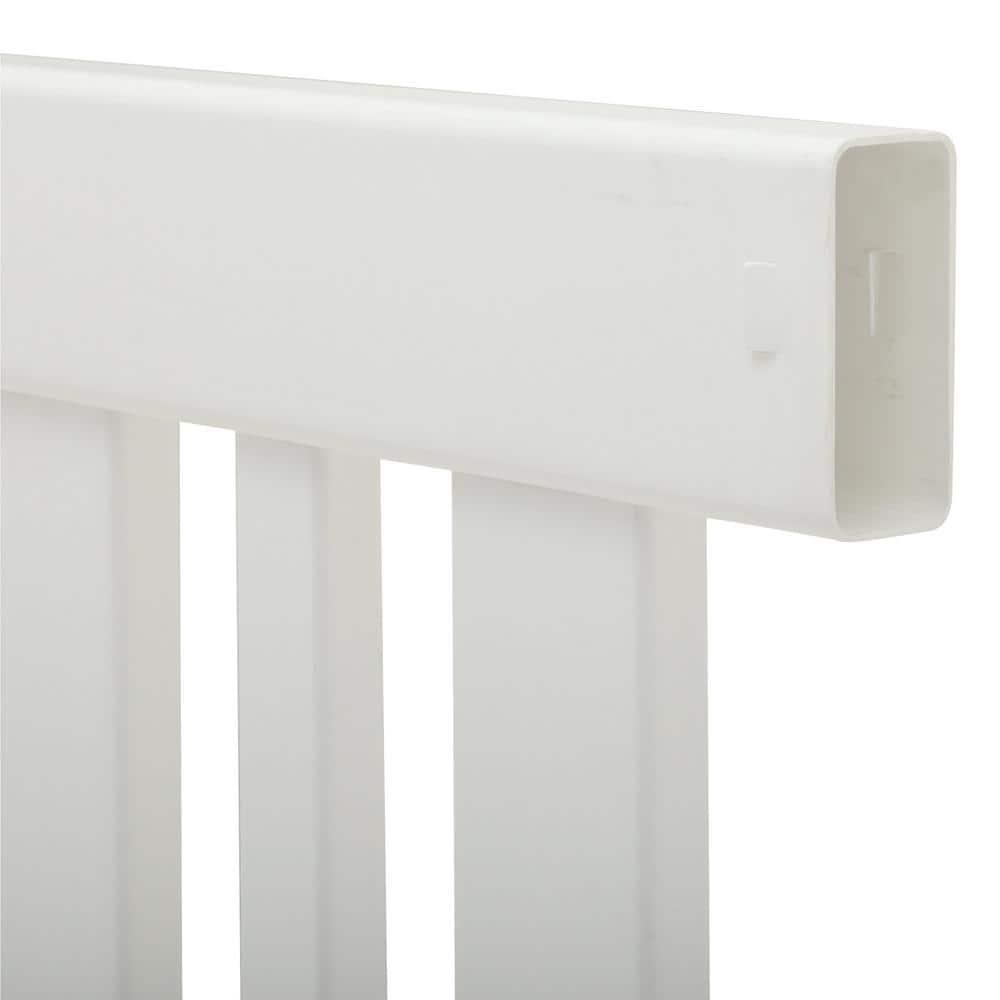 Veranda LaFayette 4 ft. H x 8 ft. W White Vinyl Spaced Picket Fence Panel Kit