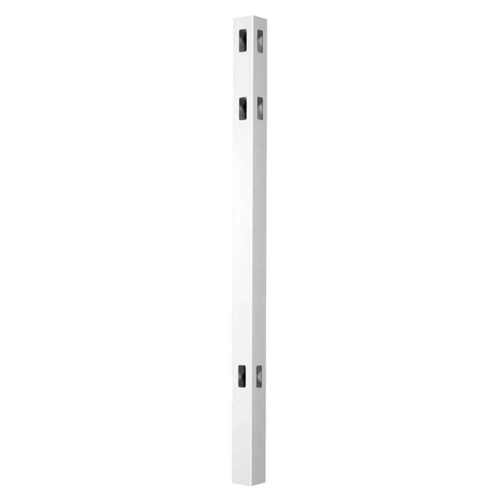 Veranda 6 ft. x 6 ft. White Vinyl Privacy Fence Panel Kit