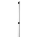 Veranda LaFayette 4 in. x 4 in. x 6 ft. White Vinyl Routed Fence Corner Post