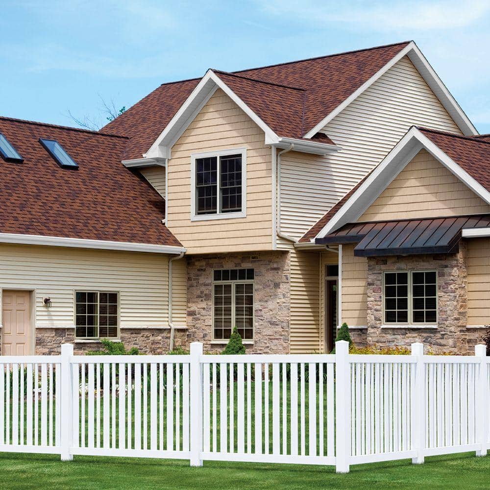 Veranda 4 in. x 4 in. x 6 ft. White Vinyl Fence Post - Maintenance-Free