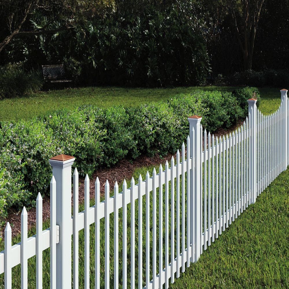 Veranda 4 in. x 4 in. x 6 ft. White Vinyl Fence Post - Maintenance-Free