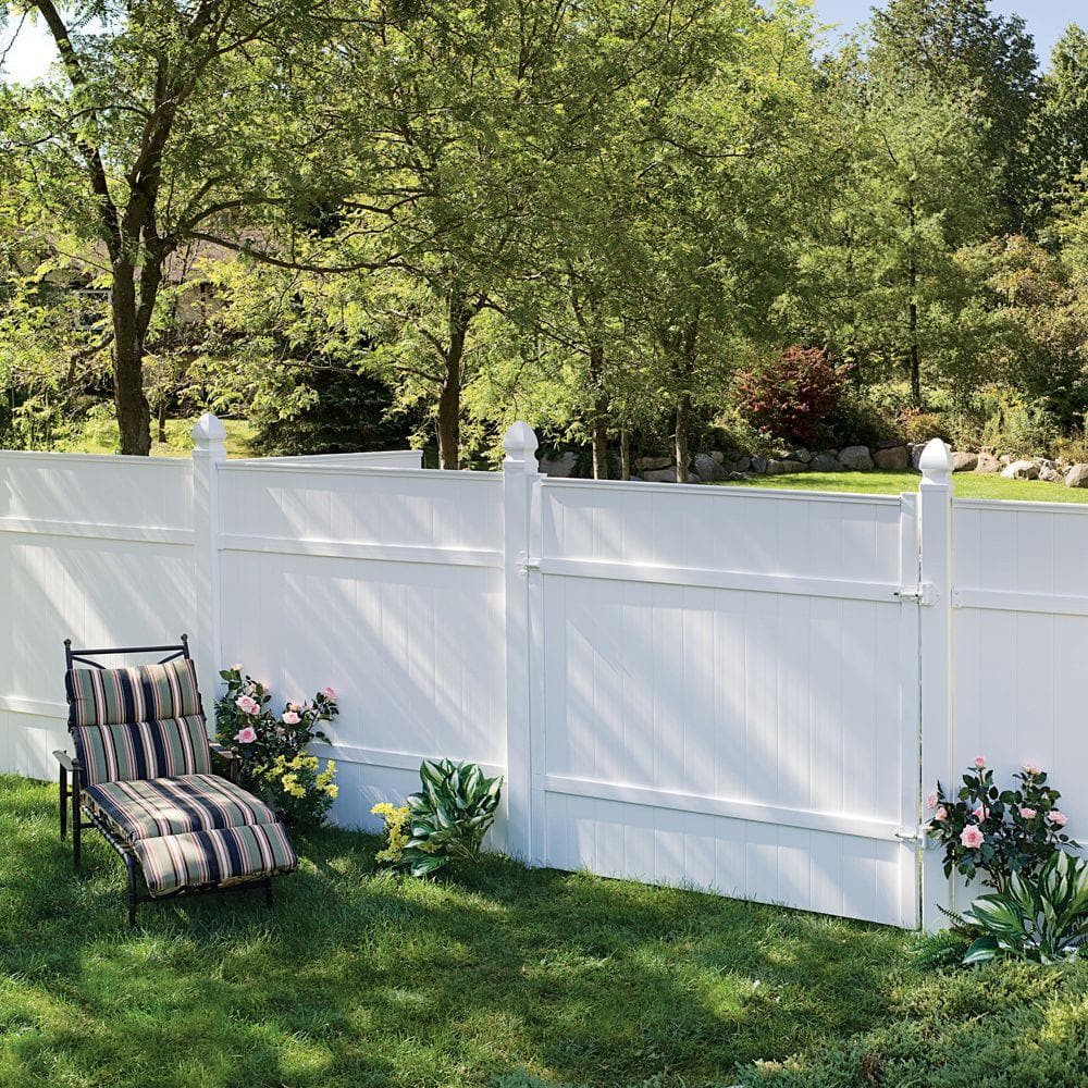 Veranda 5 in. x 5 in. x 8 ft. White Vinyl Fence Post