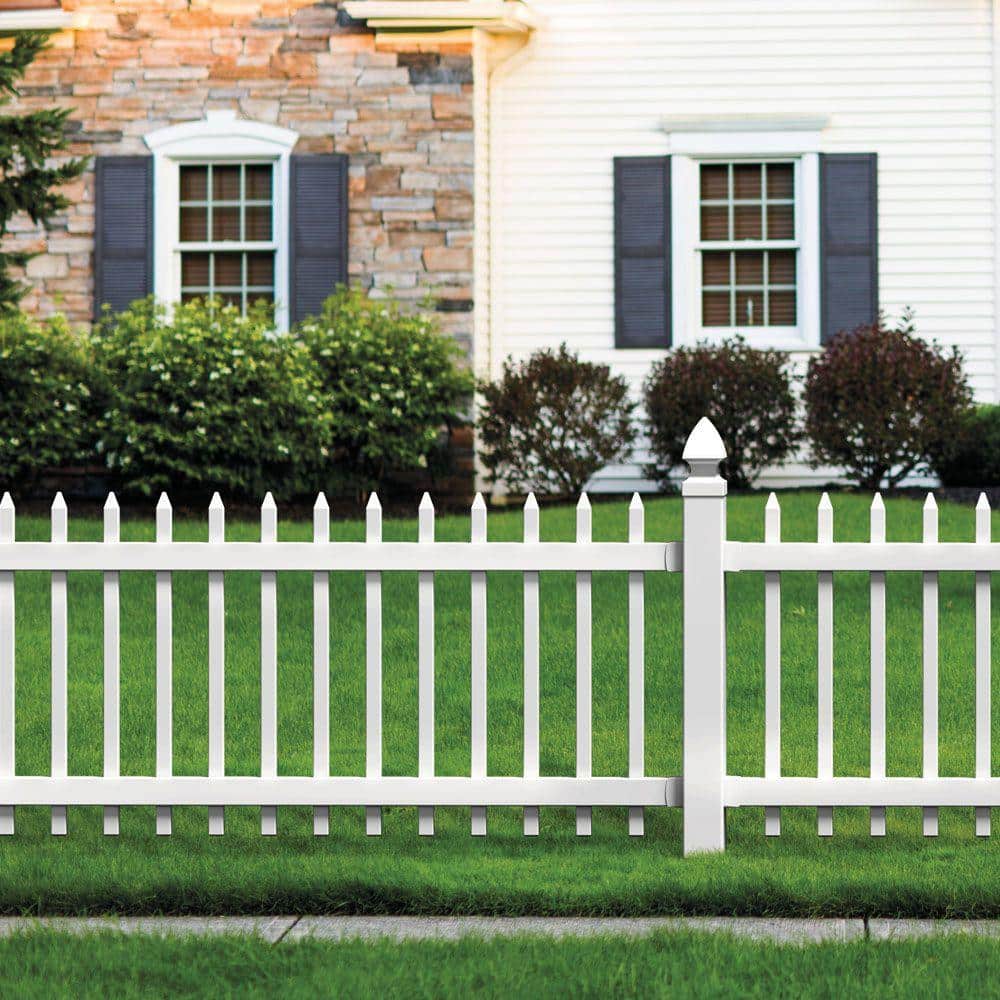 Veranda 5 in. x 5 in. x 8 ft. White Vinyl Fence Post