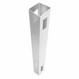 Veranda Linden 5 in. x 5 in. x 9 ft. White Vinyl Routed Line Fence Post