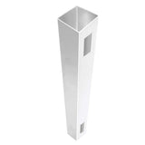 Veranda Linden 9 ft. White Vinyl Routed End Gate Fence Post