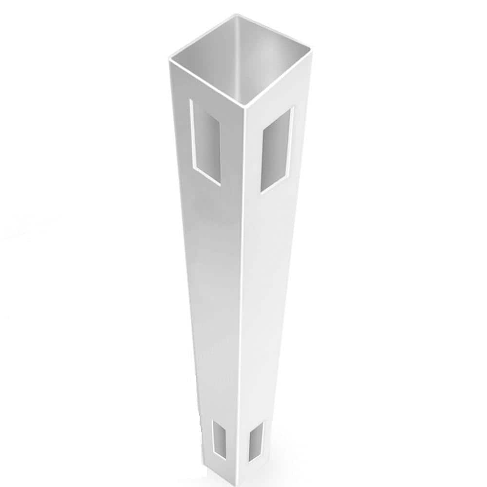 Veranda Linden 9 ft. White Vinyl Corner Fence Post