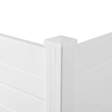 4.17 ft. W x 4.17 ft. H White Vinyl Privacy Fence Panels Kit