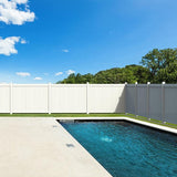Unbranded 6 ft. x 6 ft. White Vinyl Fence Panel Set - 2 Pieces
