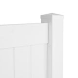 Unbranded 6 ft. x 6 ft. White Vinyl Fence Panel Set - 2 Pieces